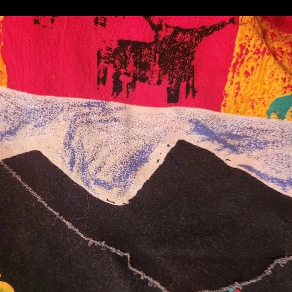 Vintage Jams World Bull Peppers Cactus Print Sleeveless Crop Top Womens Size S - Picture 7 of 9